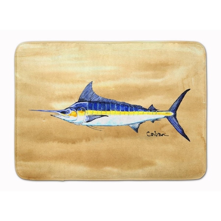 Carolines Treasures Swordfish on Sandy Beach Machine Washable Memory Foam Mat 8754RUG